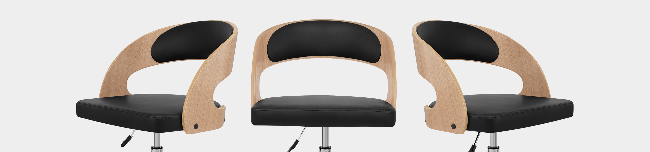 Evelyn Chair Oak & Black Video Banner
