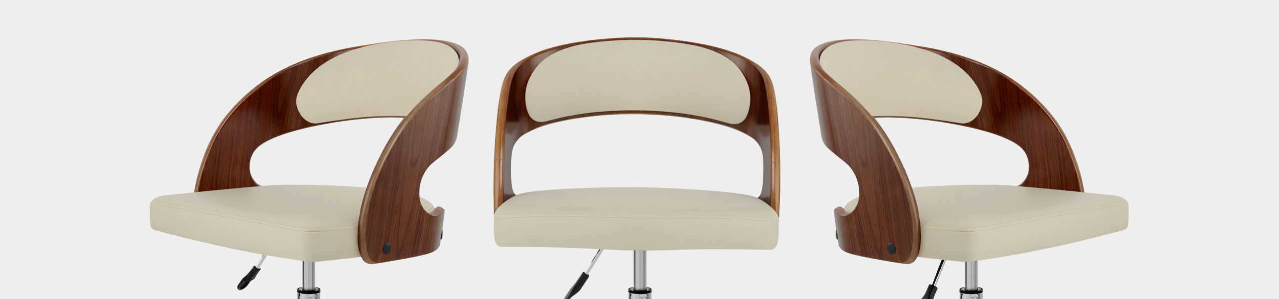 Evelyn Chair Walnut & Cream Video Banner
