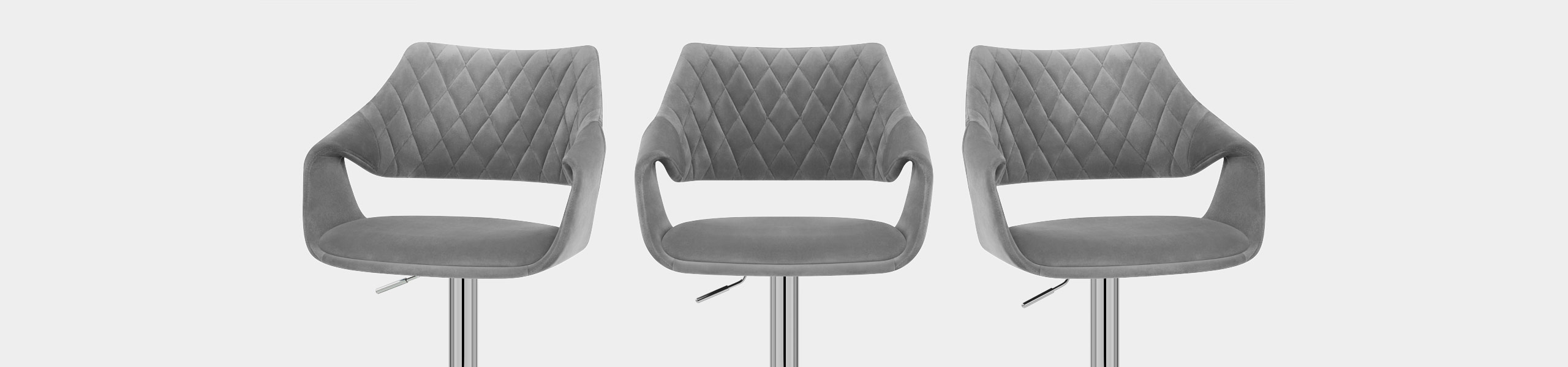 Fairfield Bar Stool Grey Velvet Video Banner