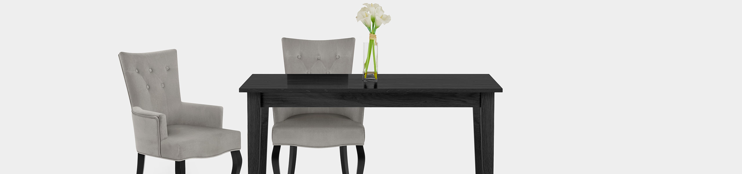 Fleur Chair Grey Velvet Video Banner