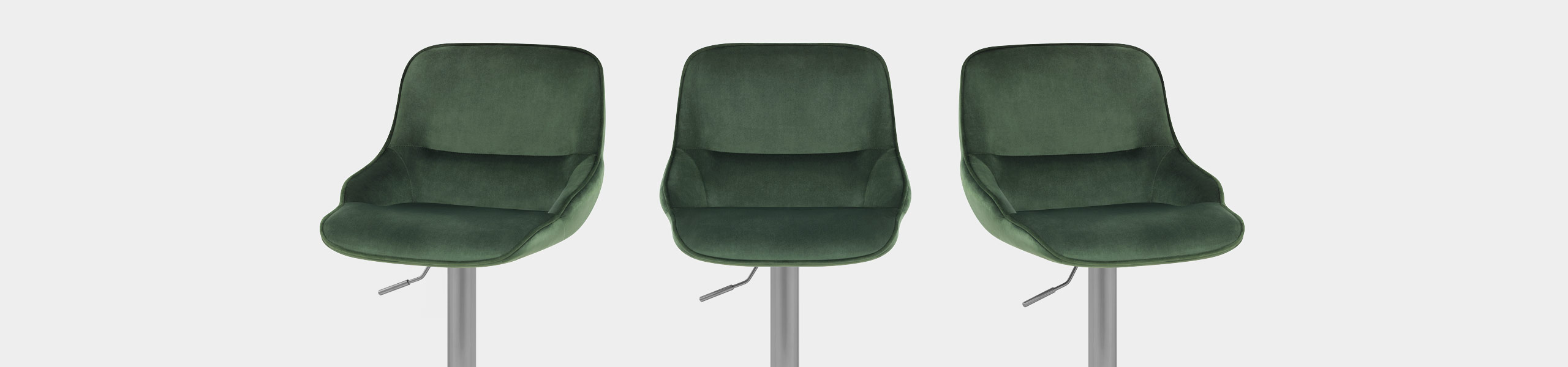 Florida Brushed Stool Green Velvet Video Banner