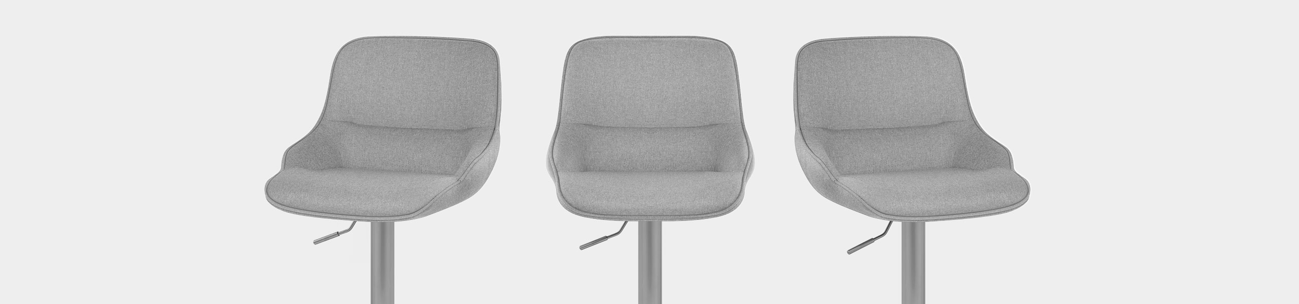 Florida Brushed Stool Grey Fabric Video Banner