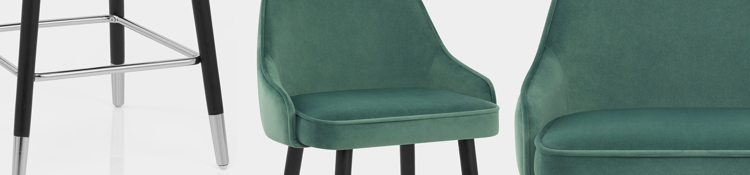 Glam Bar Stool Green Velvet Video Banner