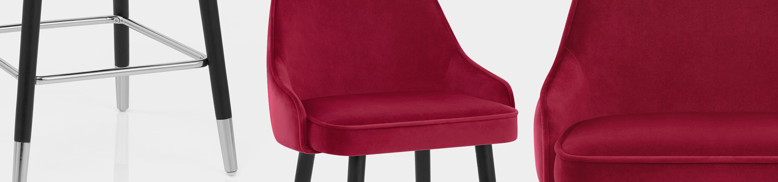 Glam Bar Stool Red Velvet Video Banner