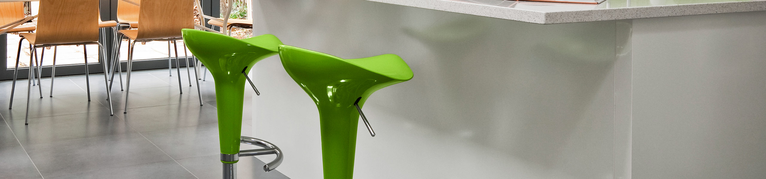 Gloss Coco Bar Stool Green Video Banner