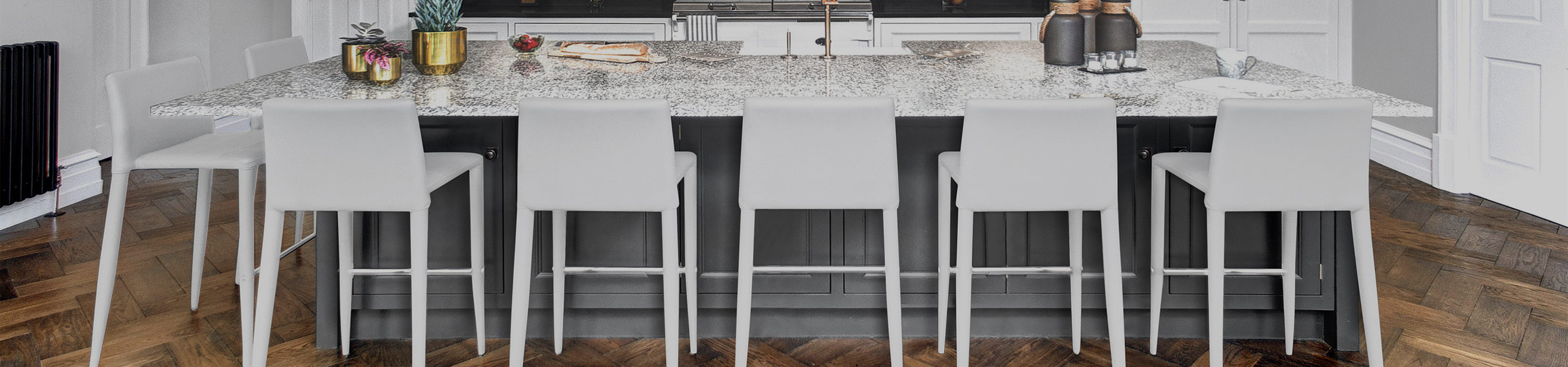 Healey Kitchen Stool White Video Banner
