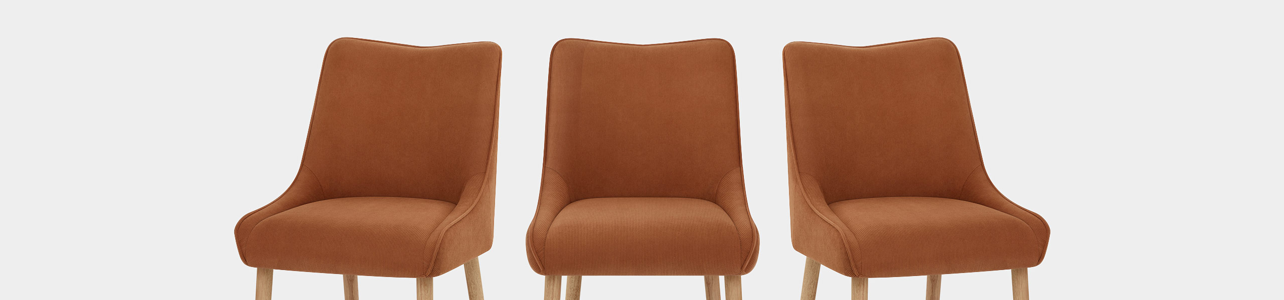 Isabella Oak Dining Chair Brown Fabric Video Banner
