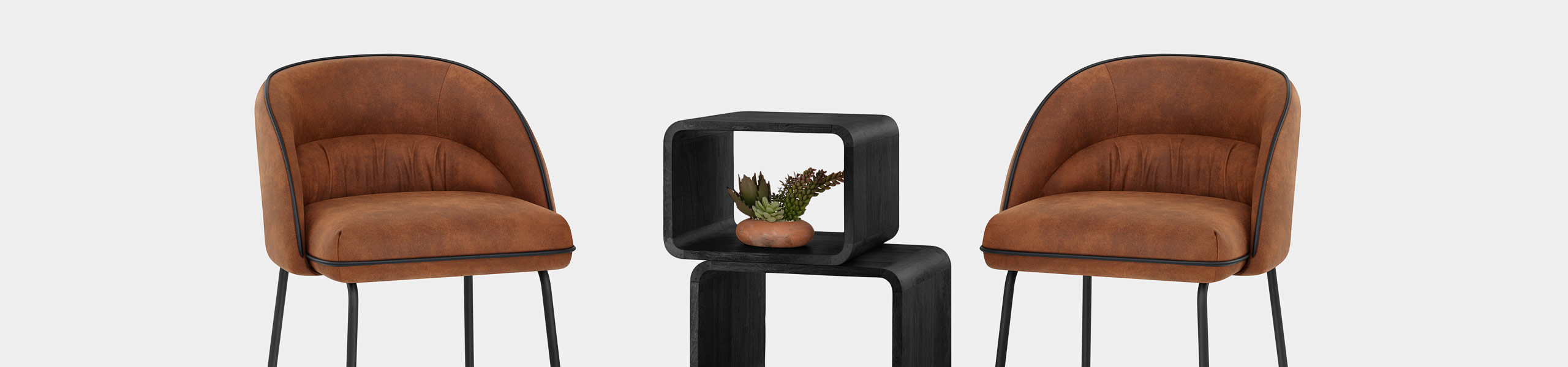 Jackie Bar Stool Brown & Black Video Banner