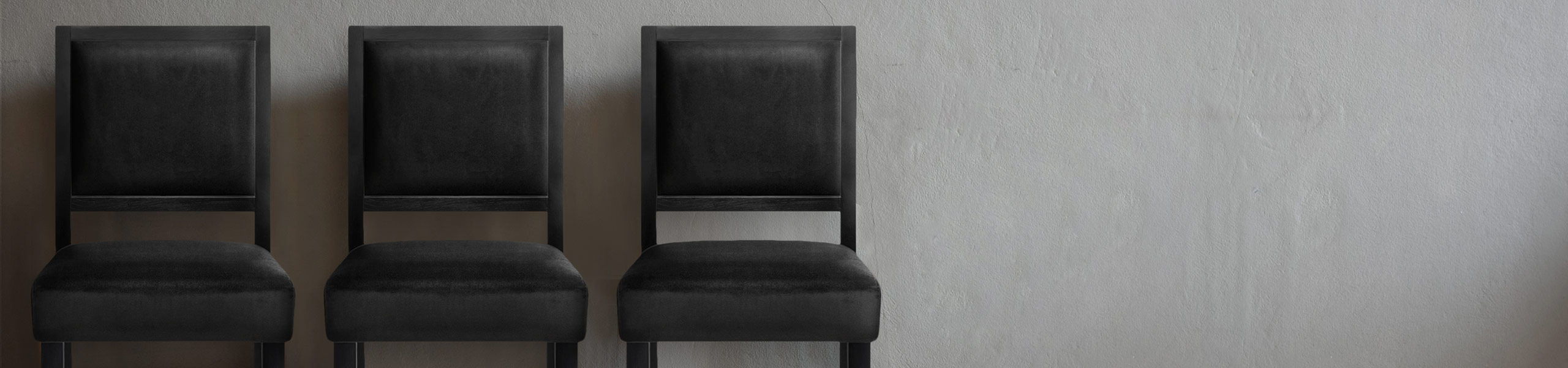 Jasper Black Stool Black Velvet Video Banner