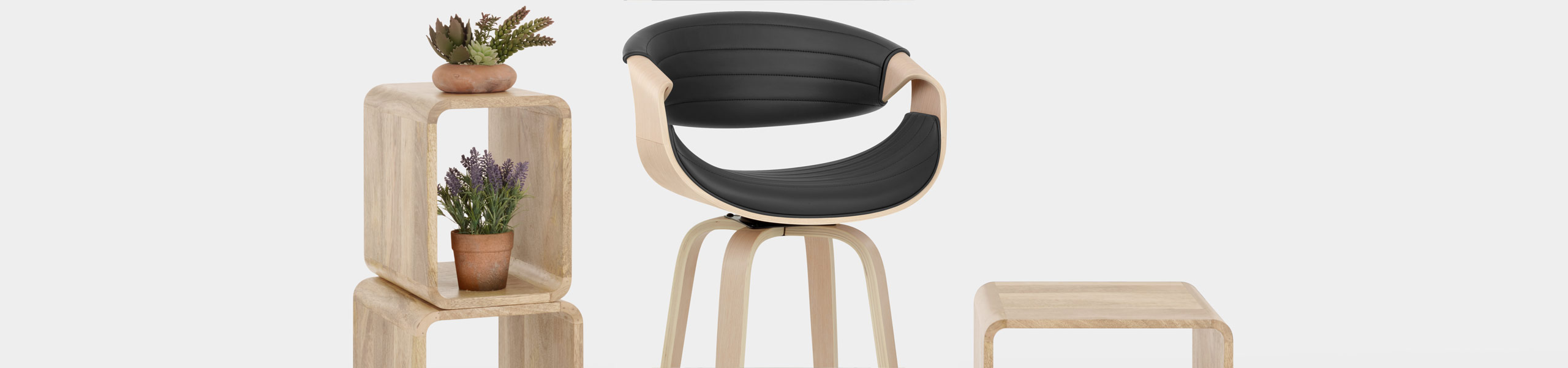 Jefferson Wooden Bar Stool Black Video Banner