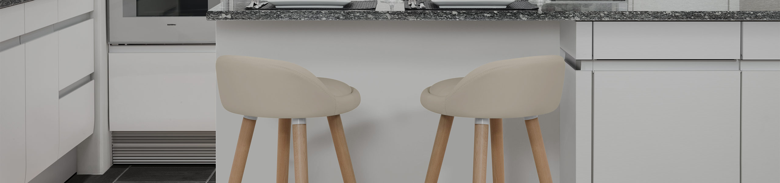Jive Wooden Stool Cream Video Banner