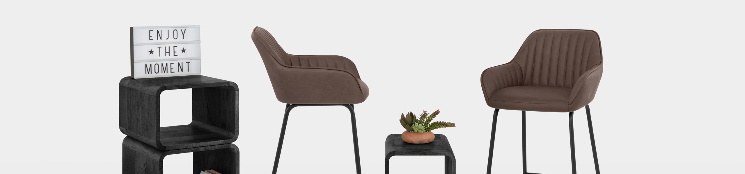 Kanto Bar Stool Brown Video Banner