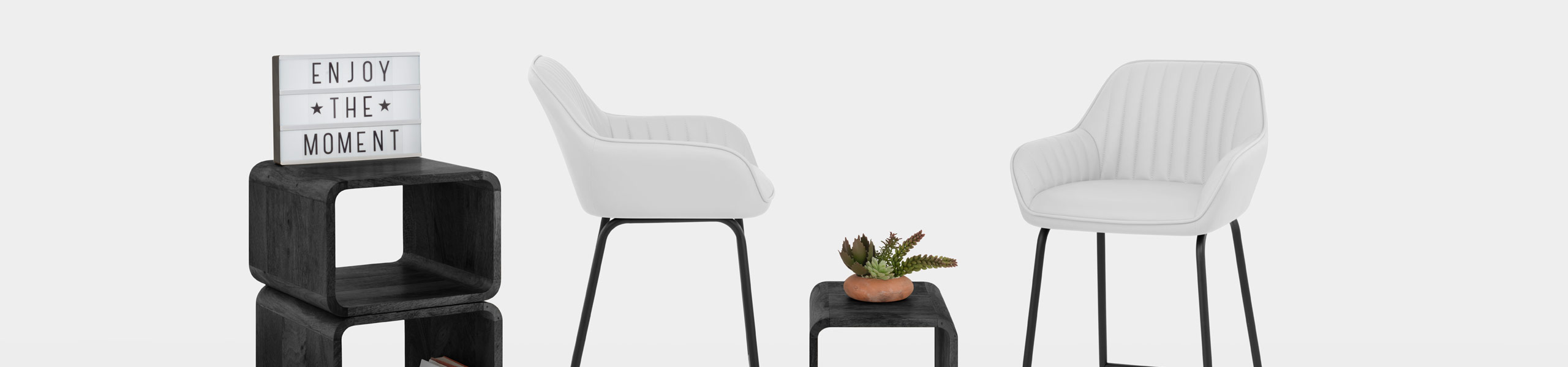 Kanto Bar Stool White Video Banner