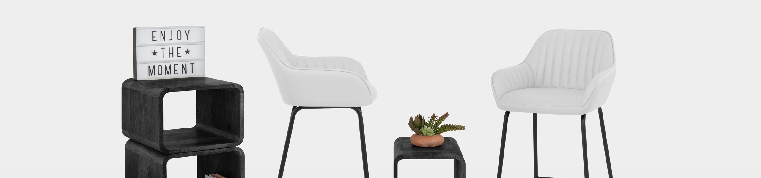 Kanto Bar Stool White Video Banner
