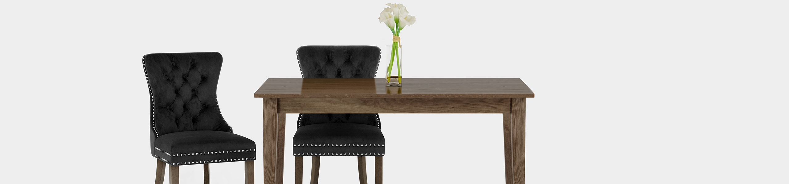 Kensington Dining Chair Black Velvet Video Banner