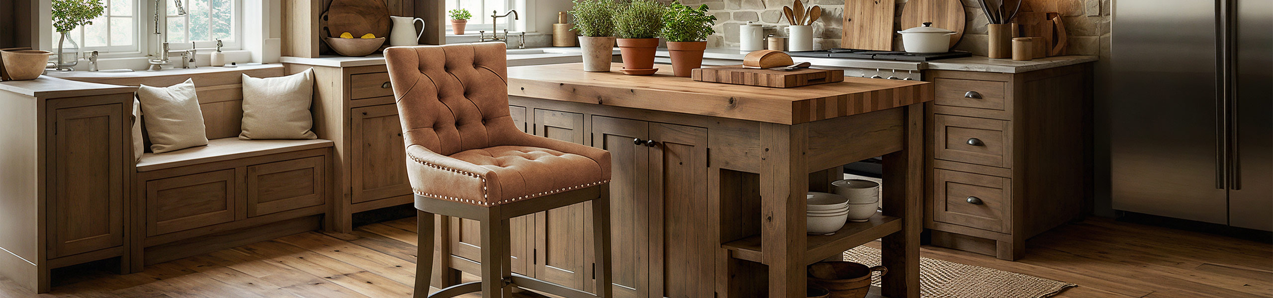 Knightsbridge Oak Stool Tan Leather Video Banner