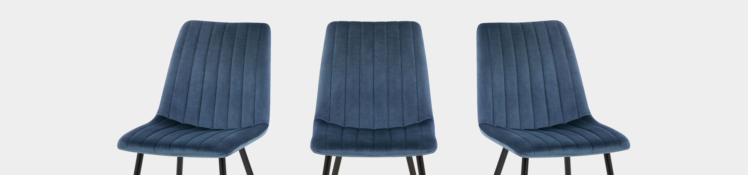 Lagos Dining Chair Blue Velvet Video Banner