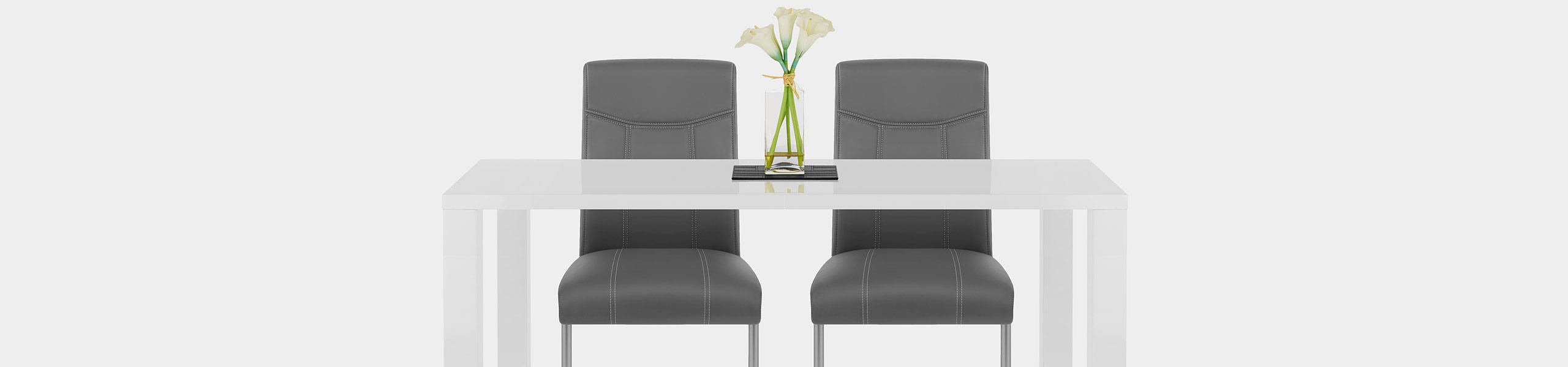 Lancaster Dining Chair Grey Leather Video Banner