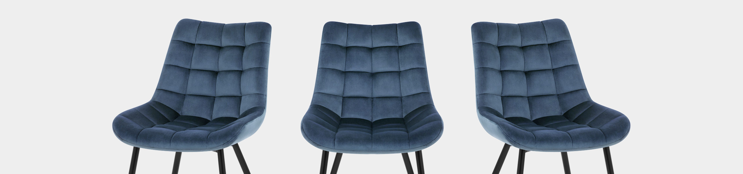 Lisbon Dining Chair Blue Velvet Video Banner