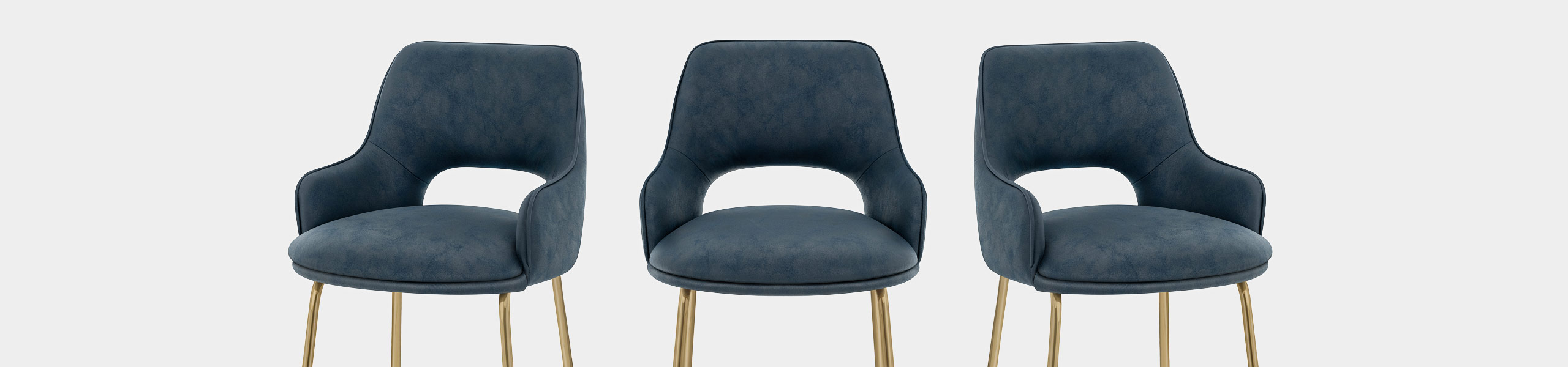 Louisa Gold Bar Stool Blue Video Banner