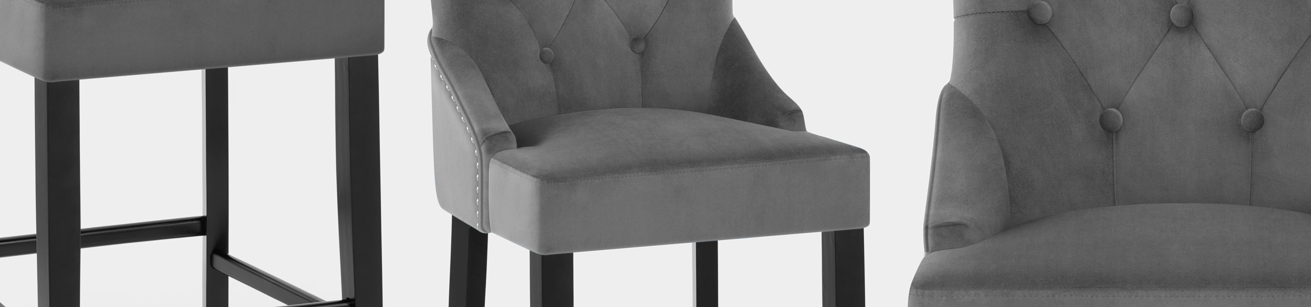 Loxley Stool Grey Velvet Video Banner