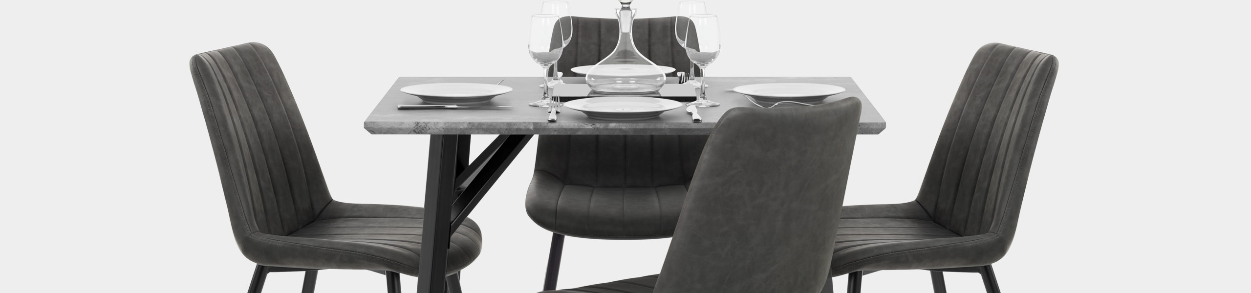 Lucas Dining Table Concrete Video Banner