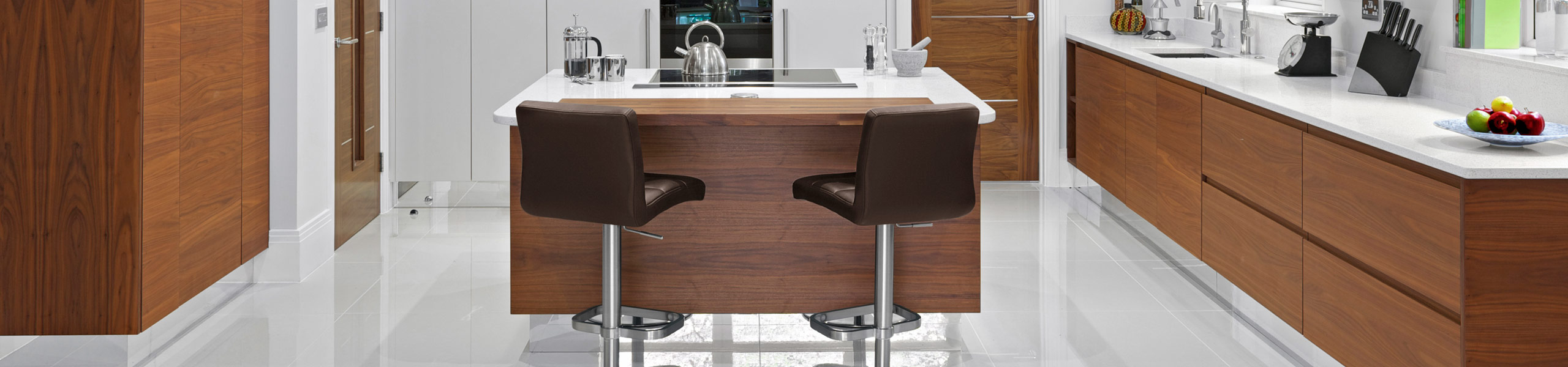 Lush Brushed Steel Bar Stool Brown Video Banner