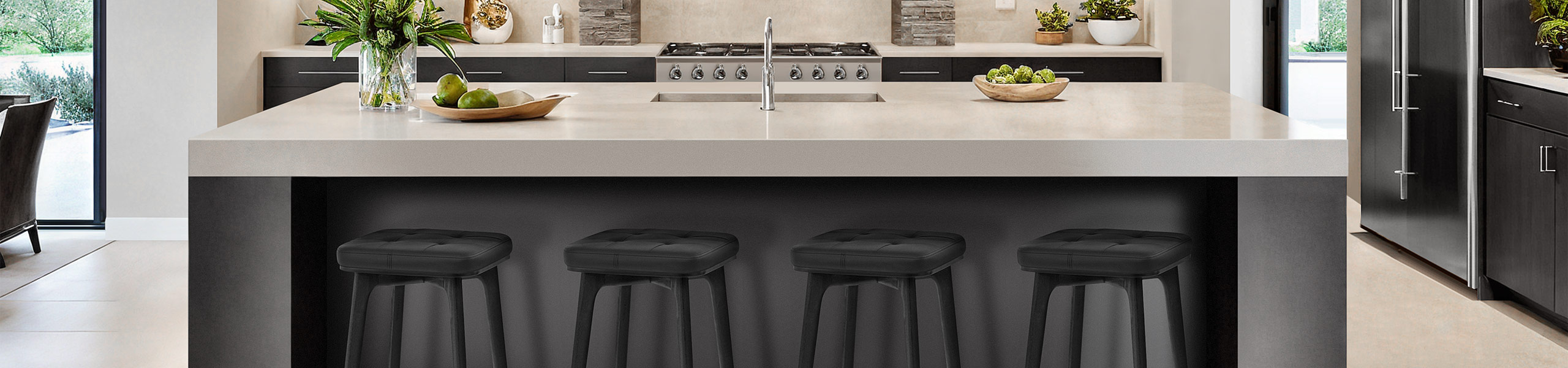 Malmo Black & Chrome Stool Video Banner