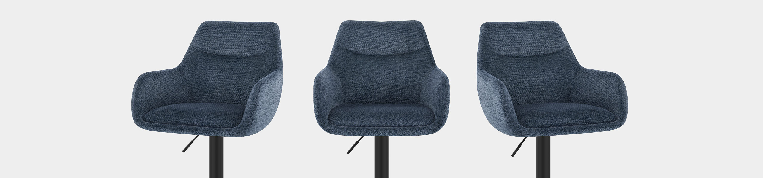 Matteo Bar Stool Blue Fabric Video Banner