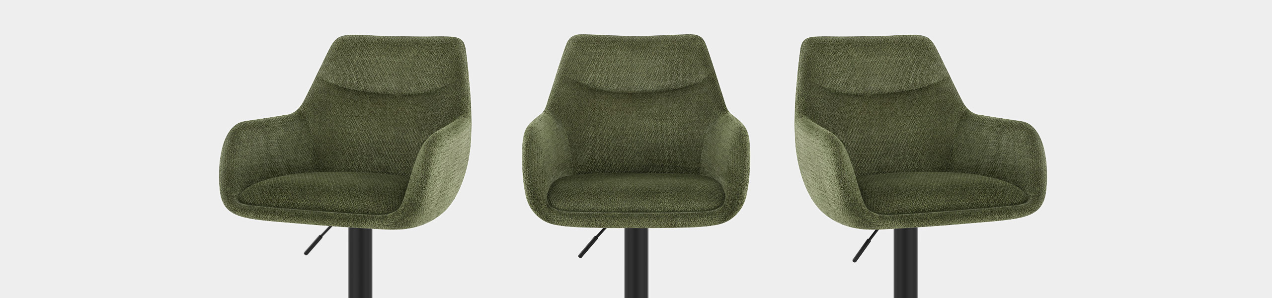 Matteo Bar Stool Green Fabric Video Banner