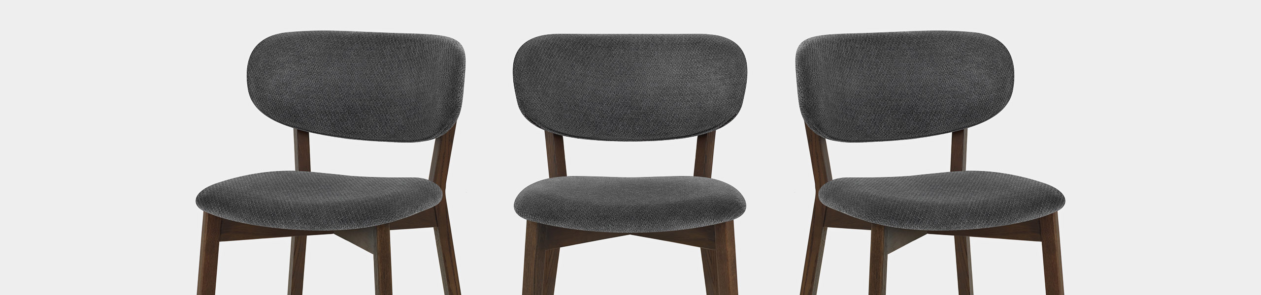 Maya Dark Oak Chair Charcoal Fabric Video Banner