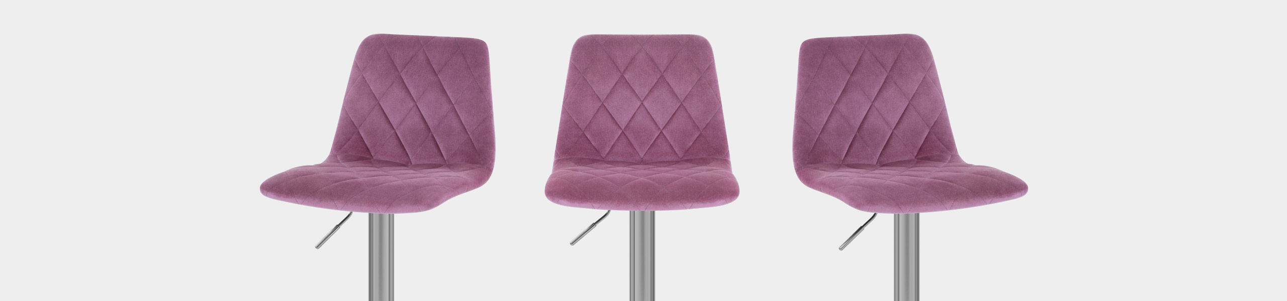 Melody Brushed Stool Purple Velvet Video Banner