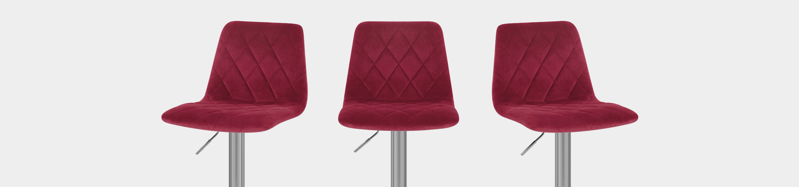 Melody Brushed Stool Red Velvet Video Banner