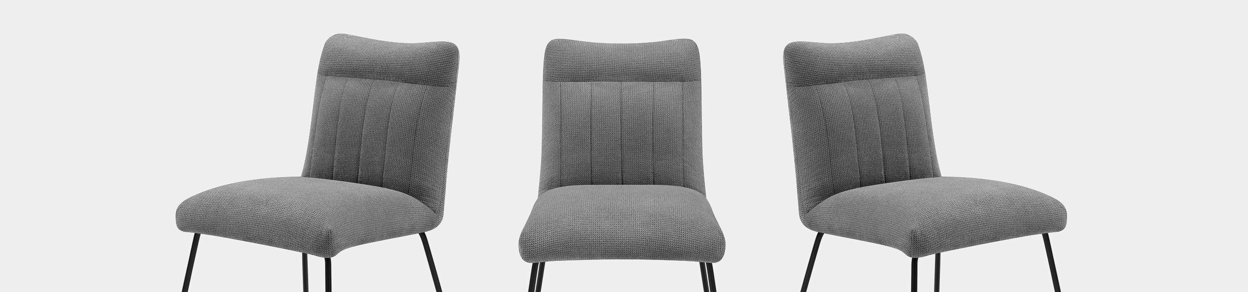 Milo Dining Chair Grey Fabric Video Banner