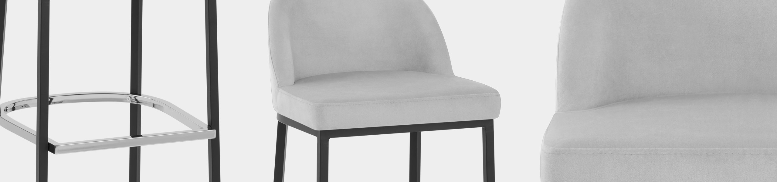 Milo Bar Stool Grey Velvet Video Banner