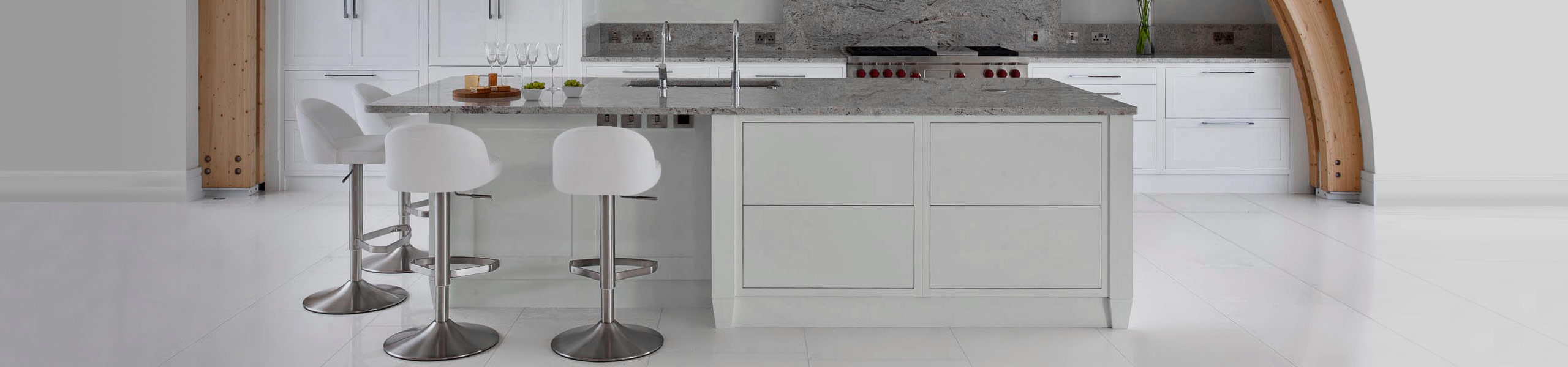 Mimi Real Leather Bar Stool White Video Banner