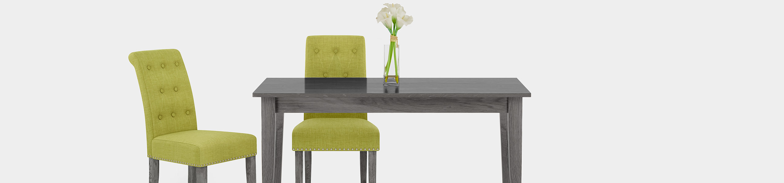 Moreton Dining Chair Green Fabric Video Banner