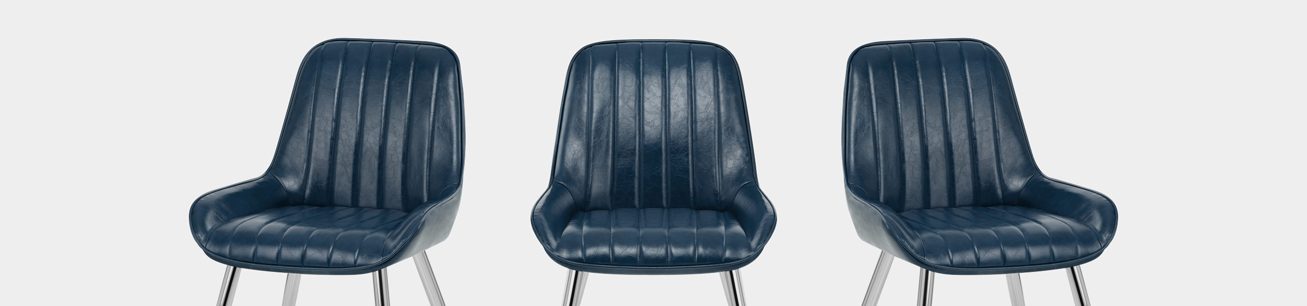 Mustang Chrome Chair Antique Blue Video Banner