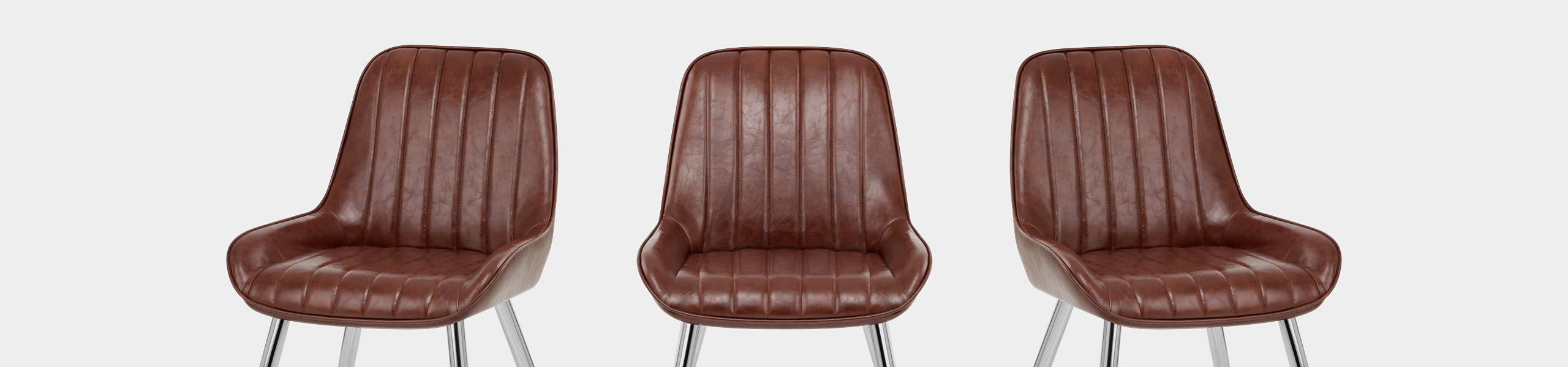 Mustang Chrome Chair Antique Brown Video Banner
