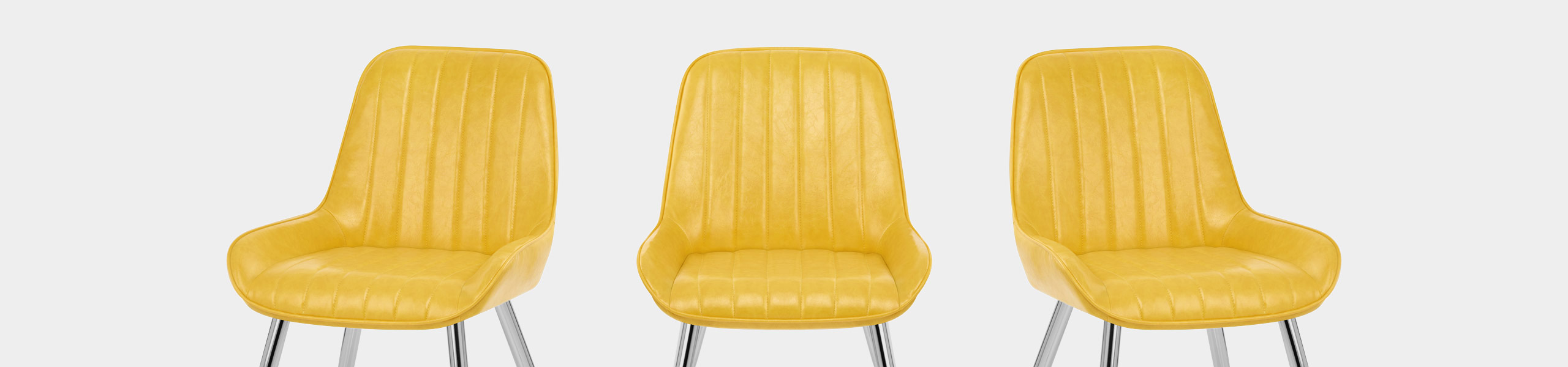 Mustang Chrome Chair Antique Yellow Video Banner