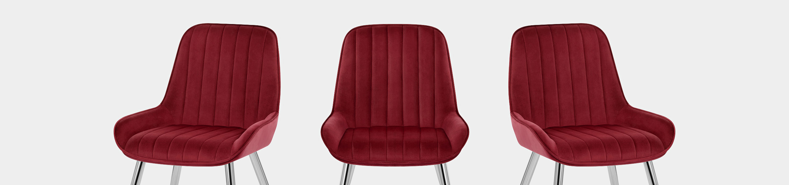 Mustang Chrome Chair Red Velvet Video Banner