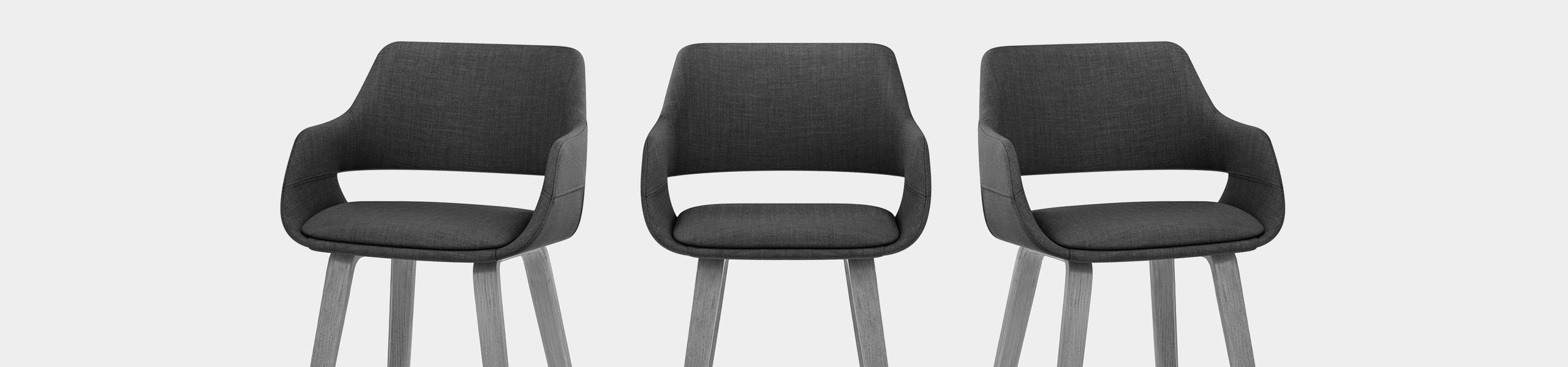 Nappa Bar Stool Charcoal Fabric Video Banner