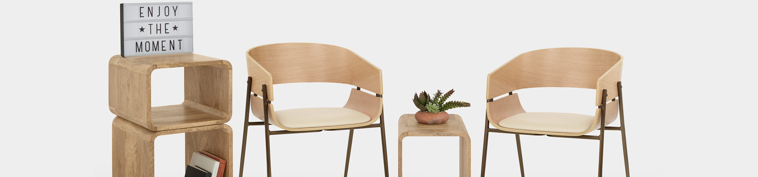 Nevada Oak Chair Cream Video Banner