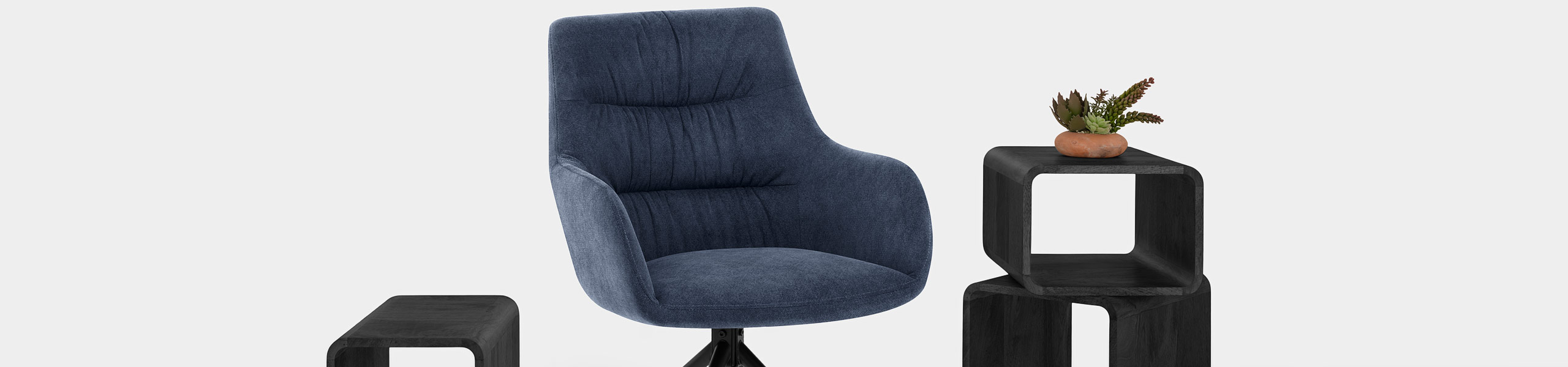 Nico Chair Blue Velvet Video Banner