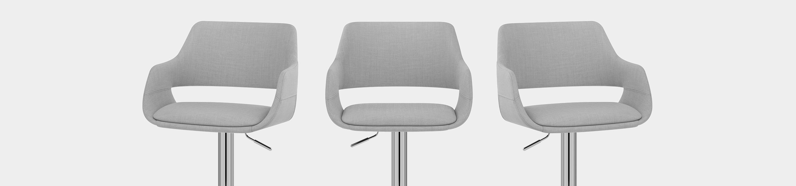 Nuevo Bar Stool Grey Fabric Video Banner