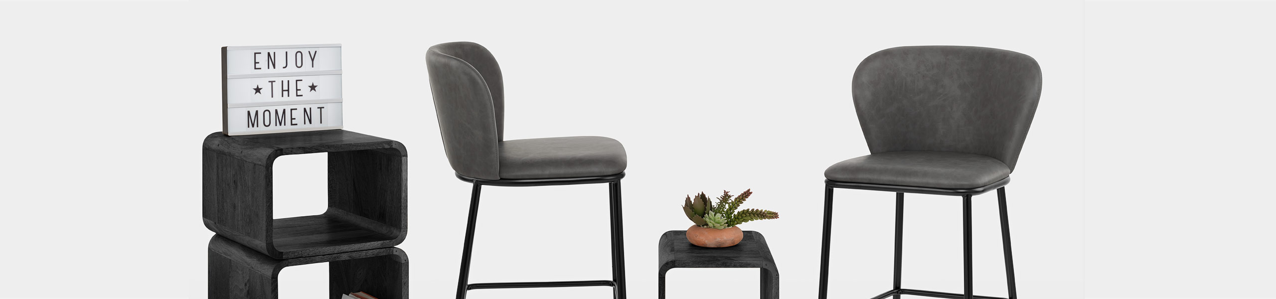 Odette Bar Stool Antique Charcoal Video Banner