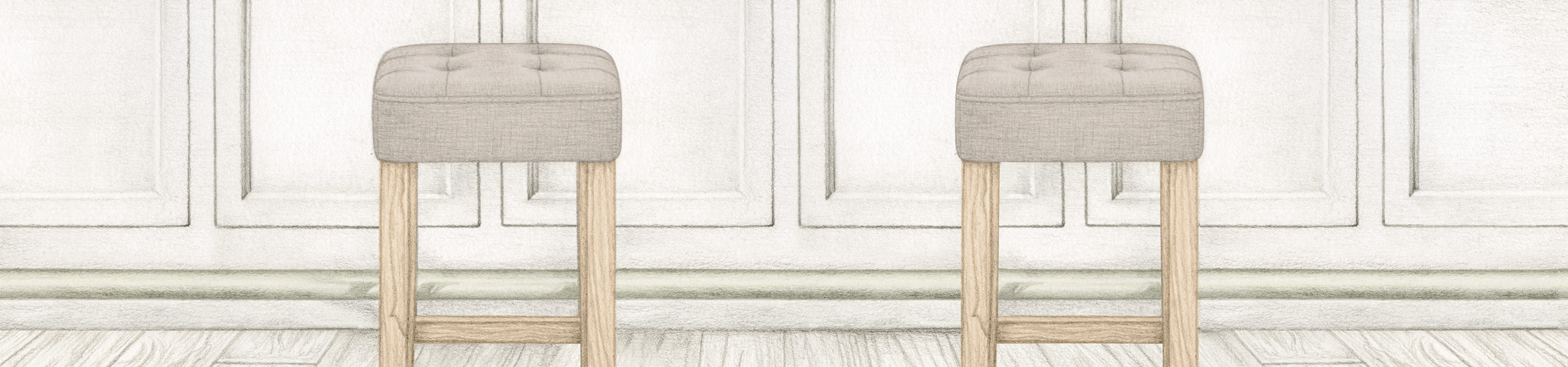Oliver Oak Stool Tweed Fabric Video Banner