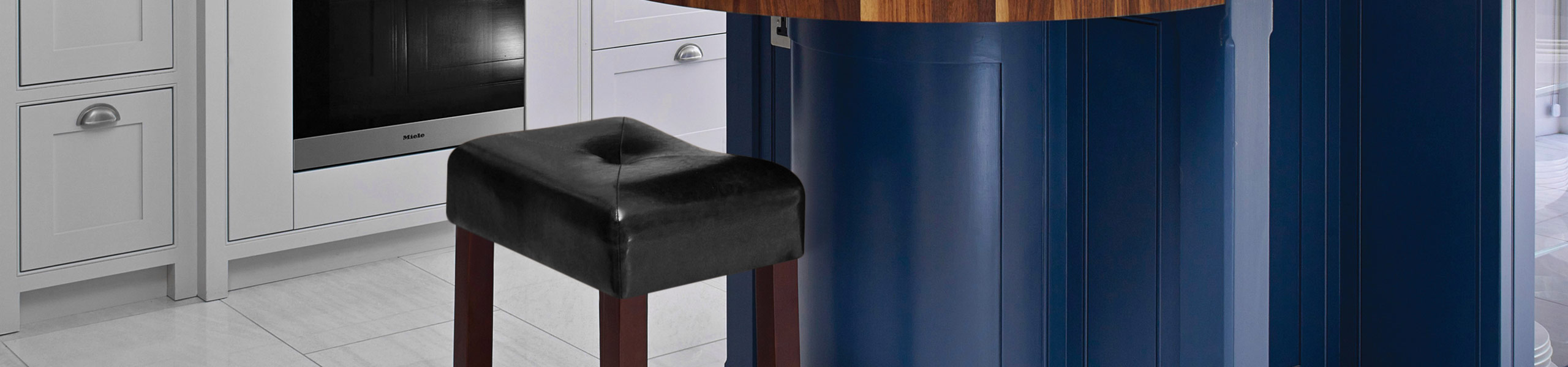 Otis Walnut Bar Stool Black Video Banner