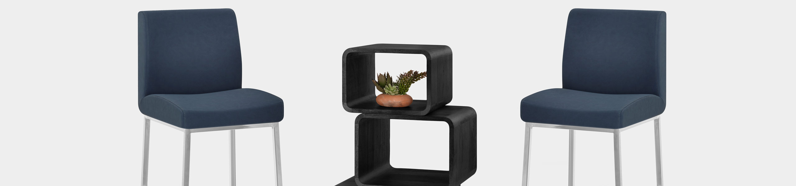 Pacino Stool Navy Blue Video Banner