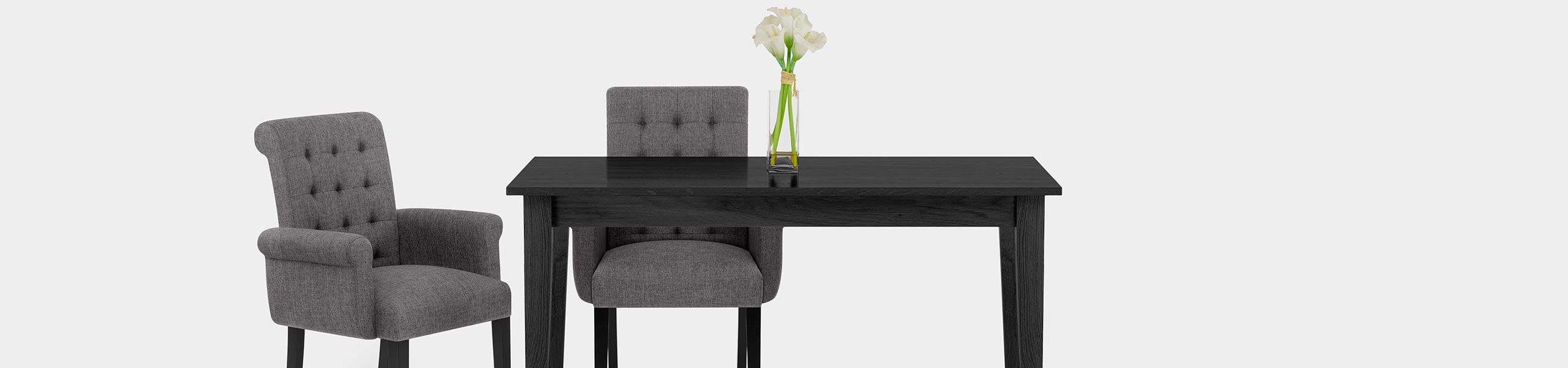 Packwood Dining Chair Charcoal Fabric Video Banner